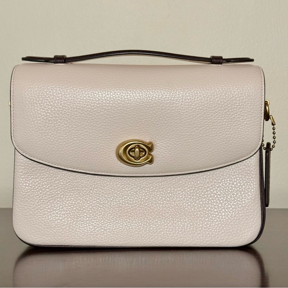 ❤️Coach Cassie B4/Chalk Colorblock Leather Crossbody Bag
